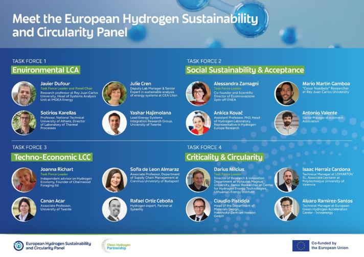 Members of the European Hydrogen Sustainability and Circularity Panel