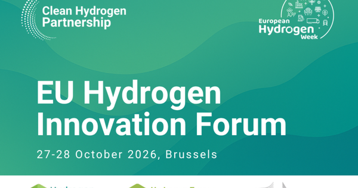 Objective Clean Data EU Hydrogen Innovation Forum 2026: from innovation to impact - Clean ...