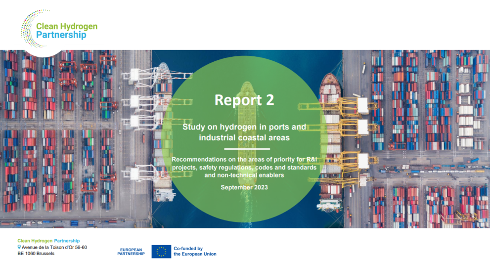Second report from the 'Study on Hydrogen in Ports and Industrial Coastal Areas'