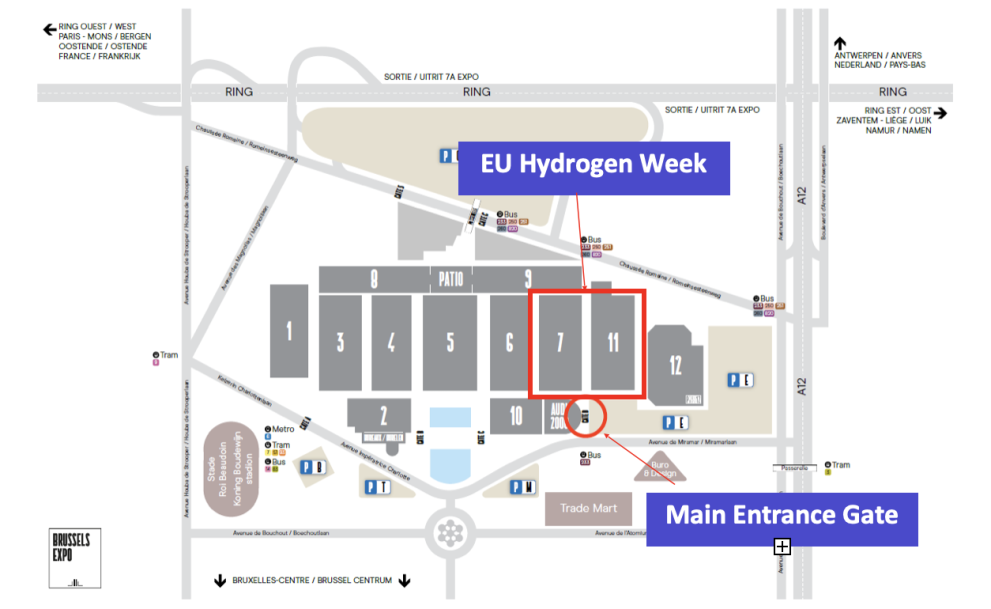European Hydrogen Week 2023 venue map