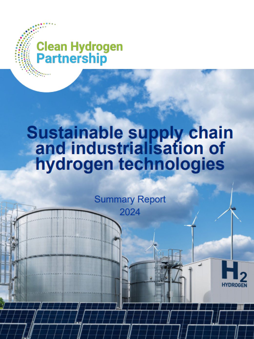 cover for Study on Sustainable supply chain and industrialisation of hydrogen technologies
